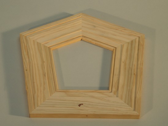 Pentaframe - a pentagonal frame with unequal angles and sides