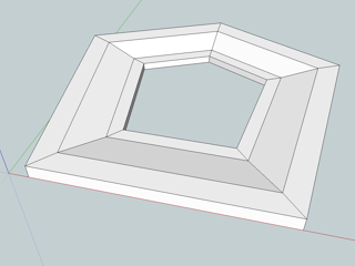 pentaframe in SketchUp